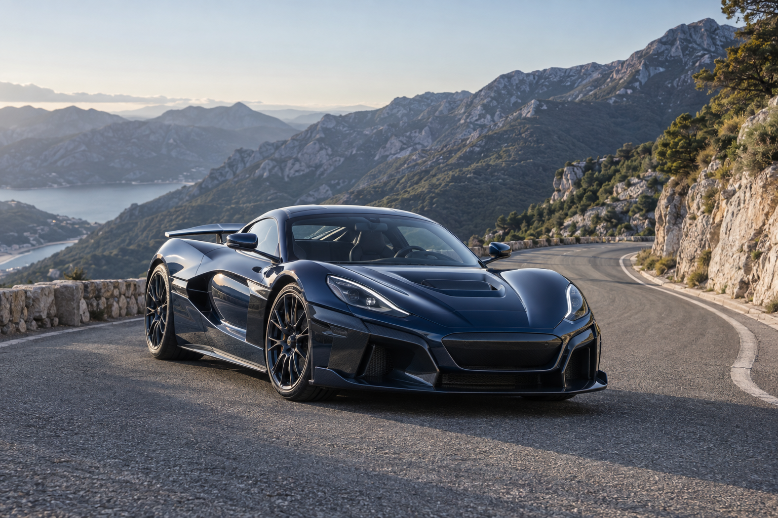 Rimac Nevera: sturen met vier elektromotoren