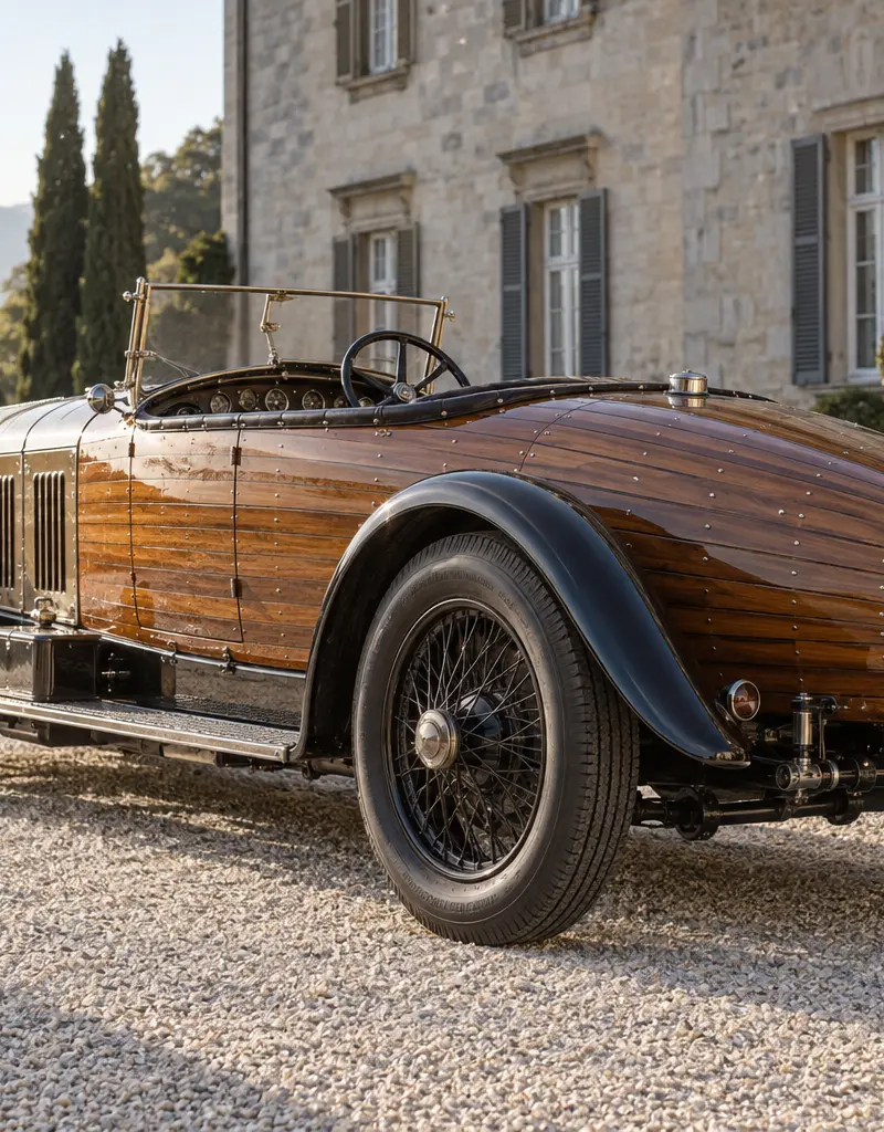 Waarom kreeg de Hispano-Suiza H6C Tulipwood een houten carrosserie?