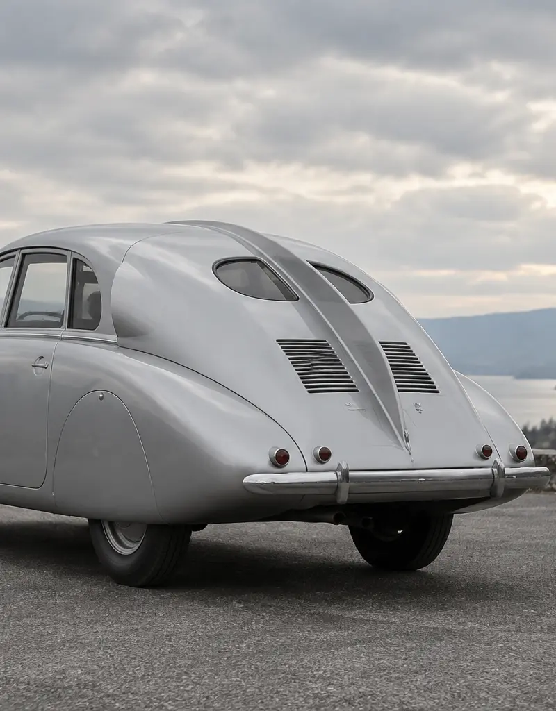 Waarom kreeg de Tatra 87 een V8 achterin en een vin op het dak?